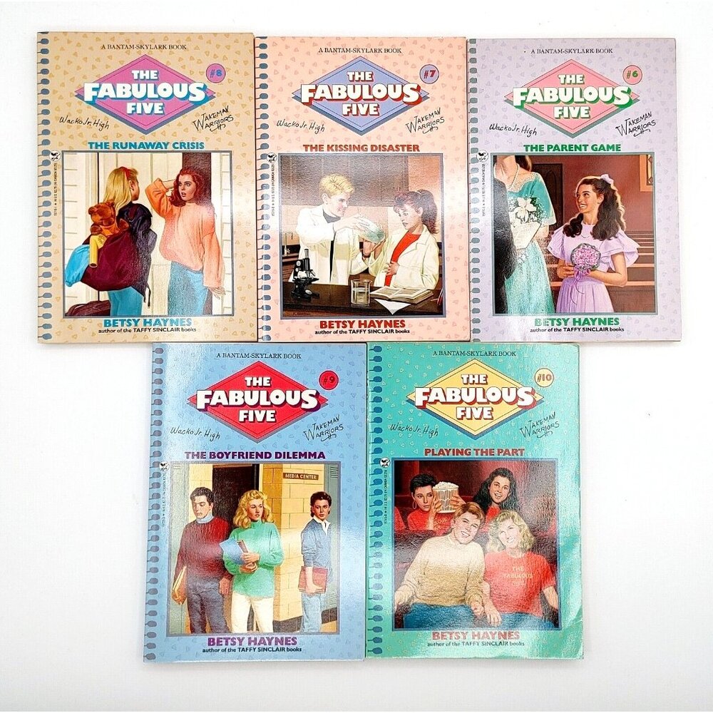 The FABULOUS FIVE by Betsy Haynes Lot of 5 Paperback Books #6,7,8,9,10